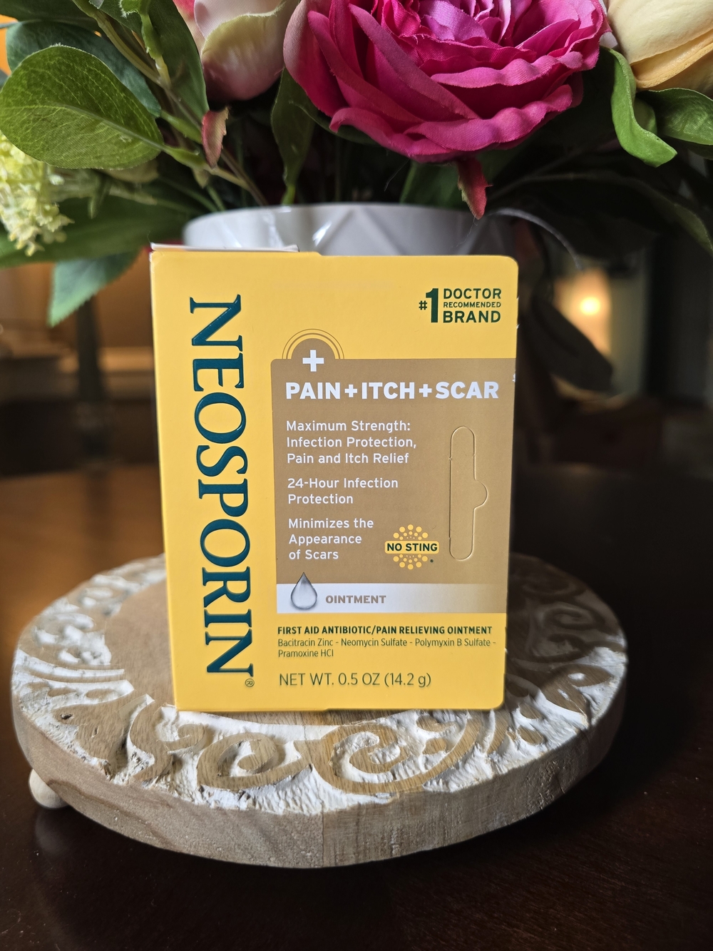NEOSPORIN Pain + Itch + Scar Ointment .5oz NIB